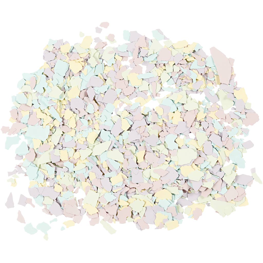 Terrazzoflager, pastelfarver, 90 g/ 1 ds.