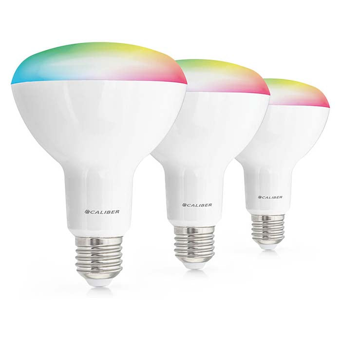 Caliber BR30 smart home 3 pack LED-pærer hvid/multi