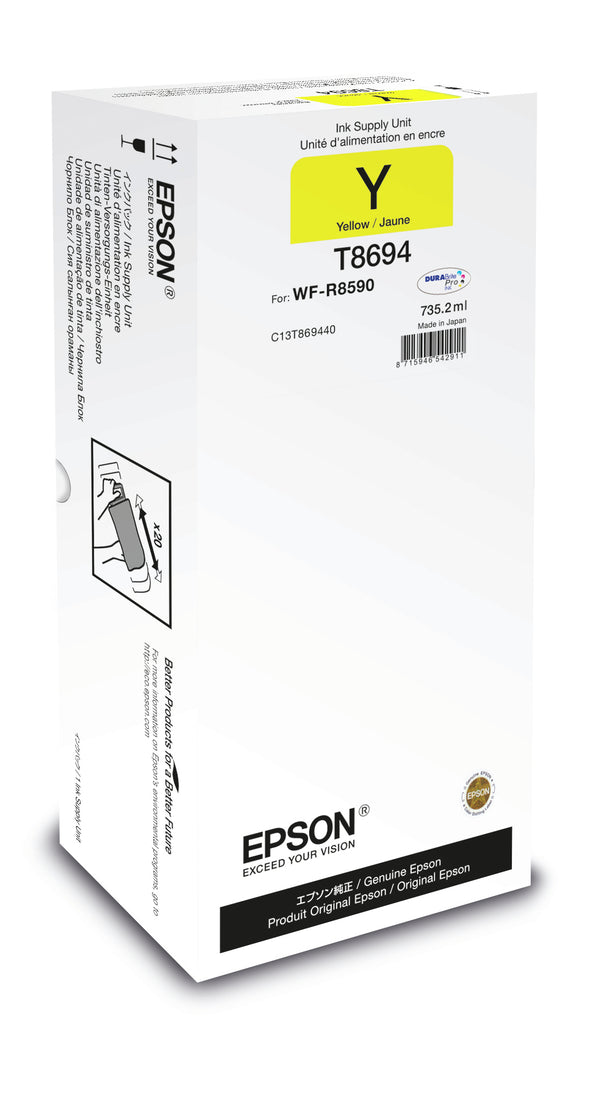 Epson T8694 Gul 75000 sider Blækrefill C13T869440