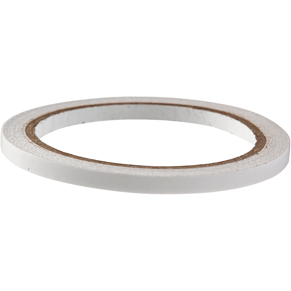 Dobbeltklæbende Tape, B: 6 mm, 10 m/ 1 rl.