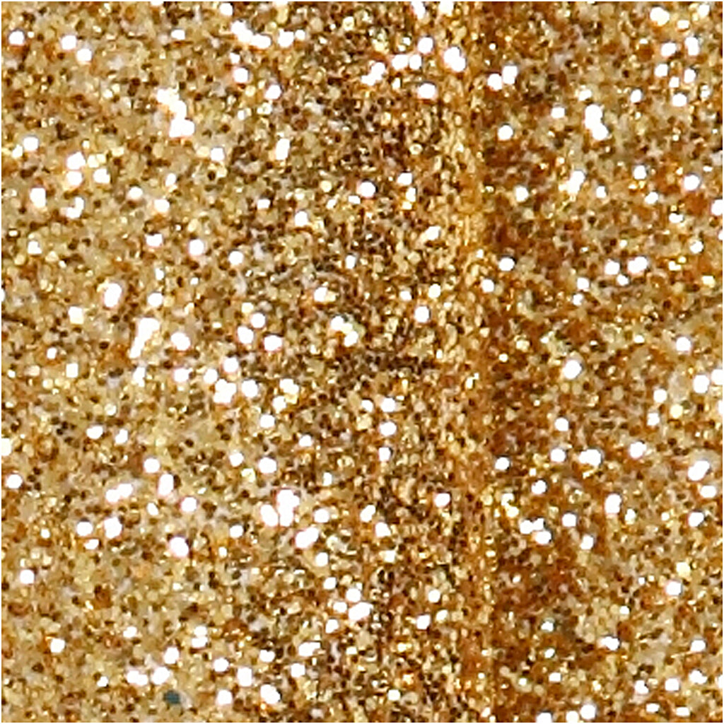 Sløjfe , str. 31x85 mm, guld glitter, 4 stk./ 1 pk.