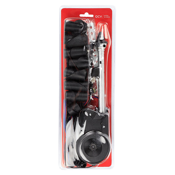 Universal teleskop motorantenne AM/FM automatisk sort