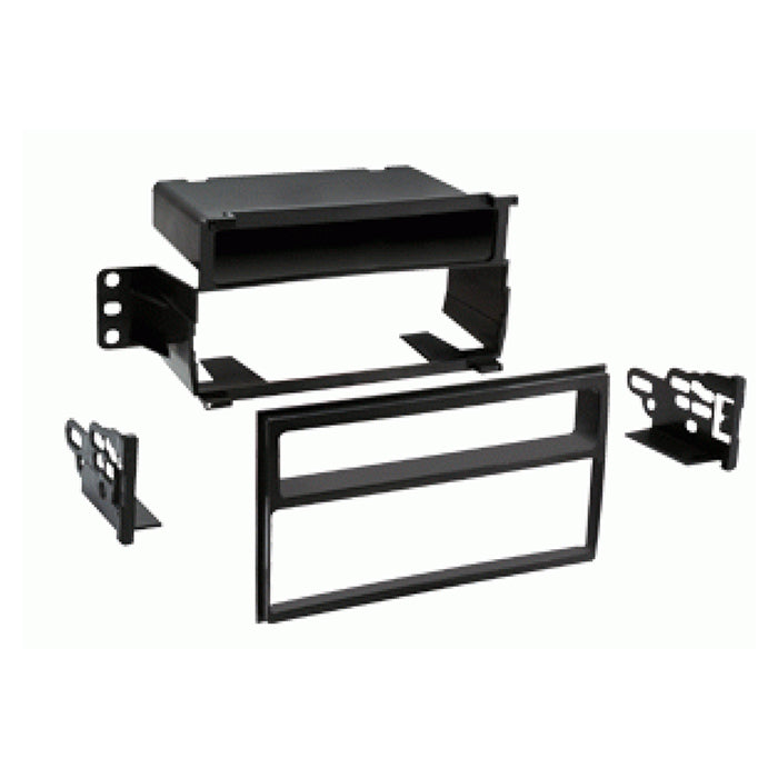 1-DIN radioramme m/lomme Nissan Juke/Tiida piano sort