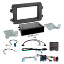 Komplet 2-DIN facia plate m. rum Citroen/Fiat/Opel ISO