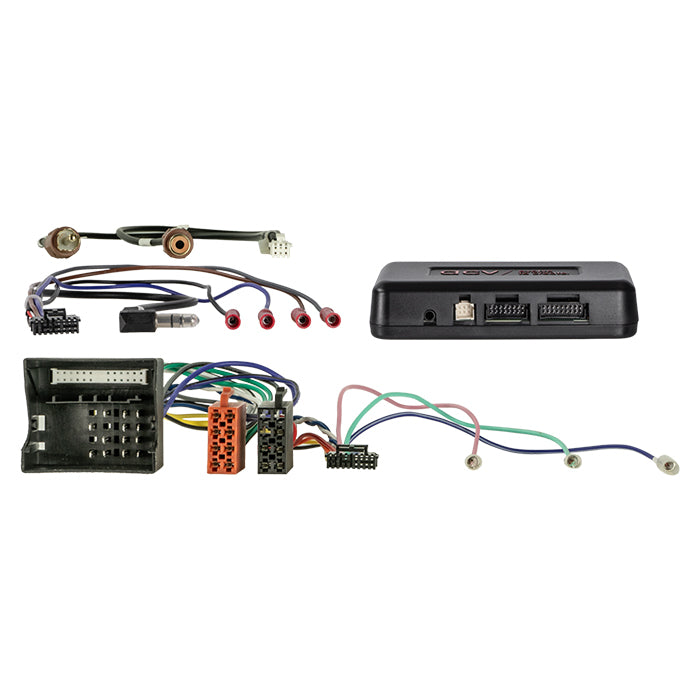 Komplet 2-DIN Kit m. rum Skoda/VW sort 40Pin/52Pin