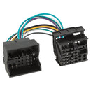 Komplet 2-DIN Kit m. rum Skoda/VW sort 40Pin/52Pin