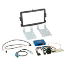 Komplet 2-DIN Kit Dacia/Fiat/Nissan/Opel/Renault sort