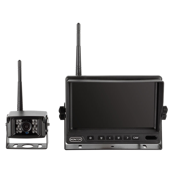 Trådløst bakkamera sæt 7 skærm 1080p AHD 12/24V nattesyn IP68 120° - acv