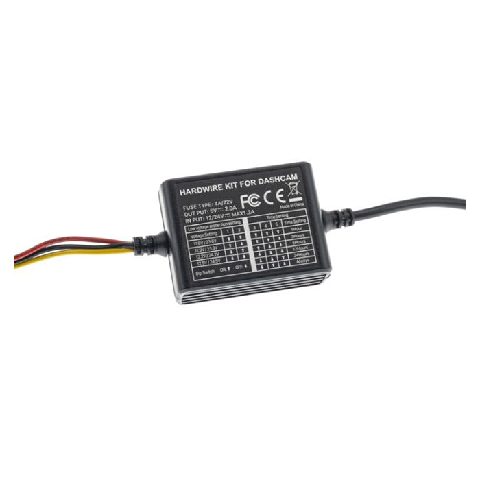 Ampire 12V+24V Dashcam Sæt (for+bag) 2K (QUAD-HD)
