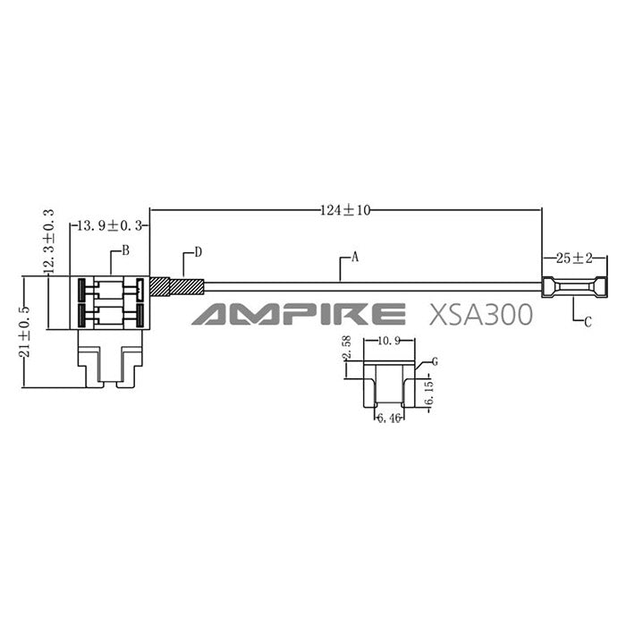 Ampire Tap til Lavprofil-mini-sikring 10A (ACN) - 1 Stk