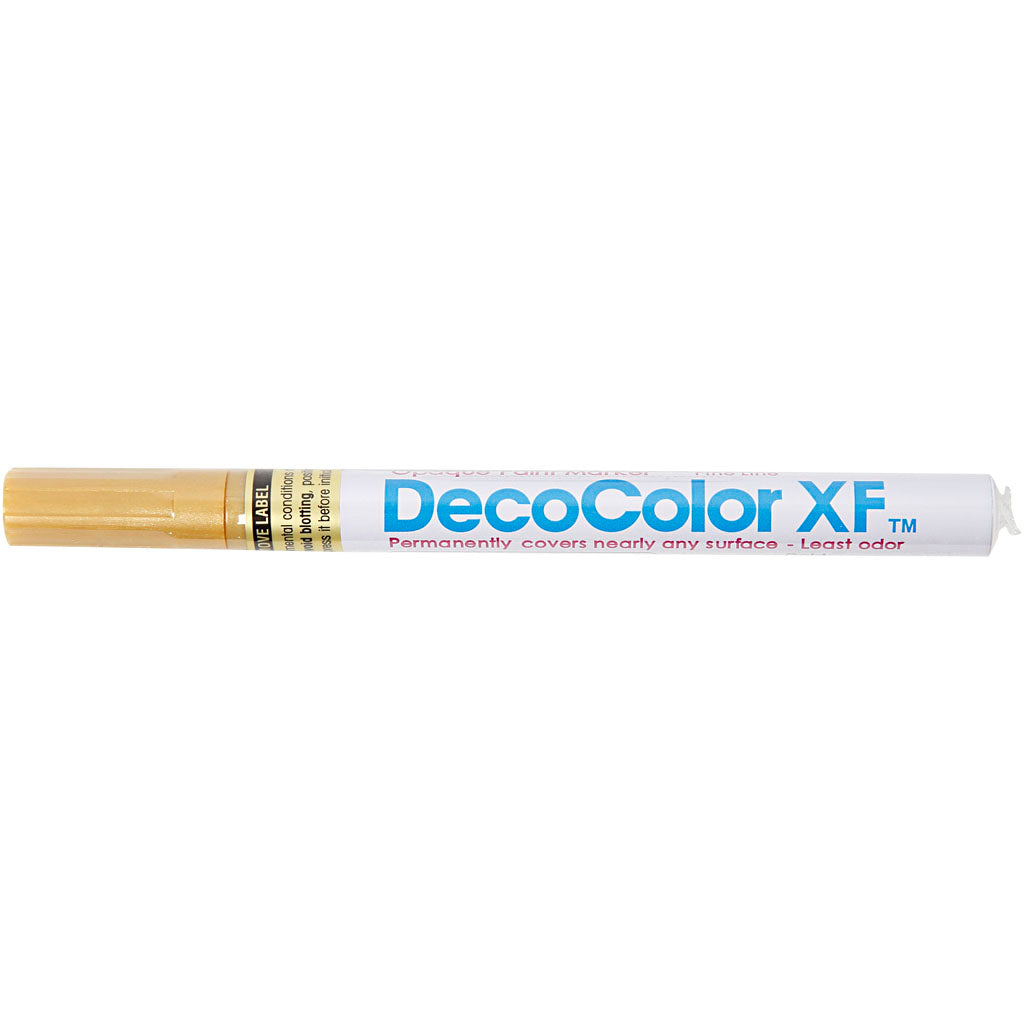 Dekorationstusch, streg 1,2 mm, guld, 1 stk.
