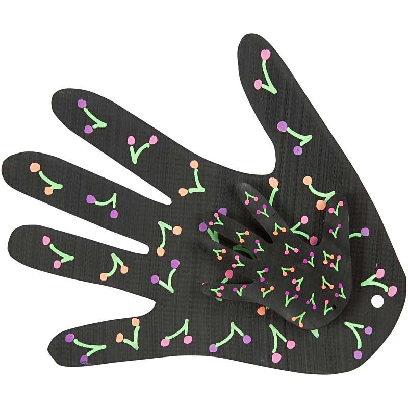 Deco Tekstiltusch, streg 3 mm, neonfarver, 6 stk./ 1 pk.