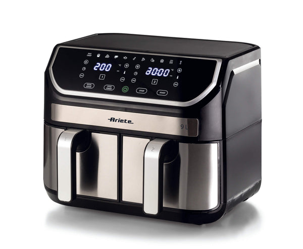 Ariete 4625/00 Dobbelt 9 L Enkeltstående 2100 W Varmluftsteger Rustfrit stål