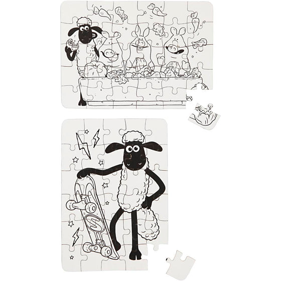 Puslespil, str. 13x18,3 cm, 2 stk./ 1 pk.