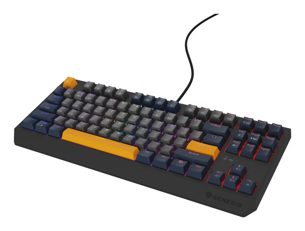 GENESIS Thor 230 TKL tastatur Spil USB QWERTY Engelsk Blå