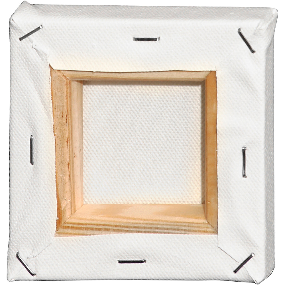 Malerlærred, D: 1.6 cm, str. 10x10 cm, 360 g, hvid, 1 stk.