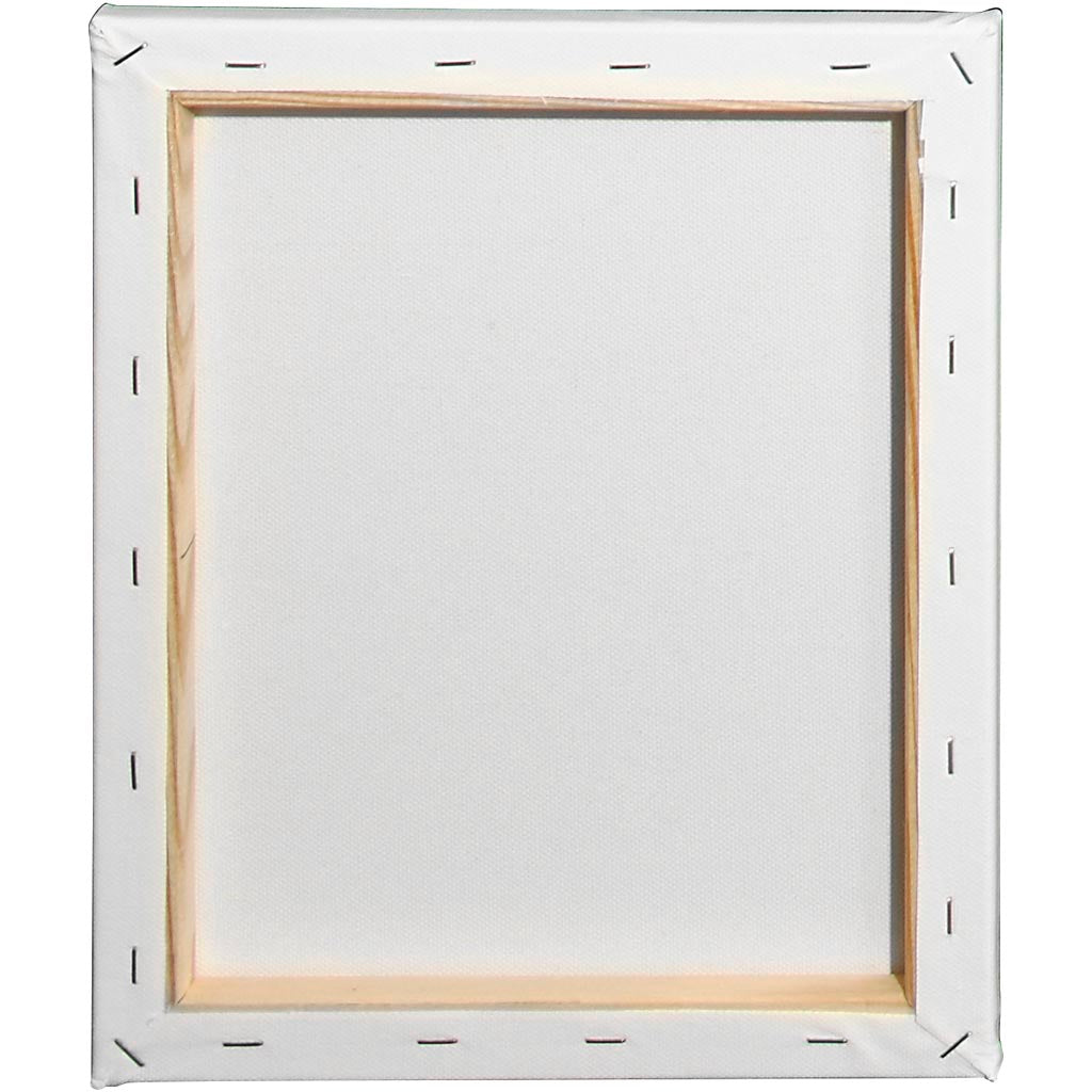 Malerlærred, D: 1.6 cm, str. 24x30 cm, 360 g, hvid, 10 stk./ 1 pk.