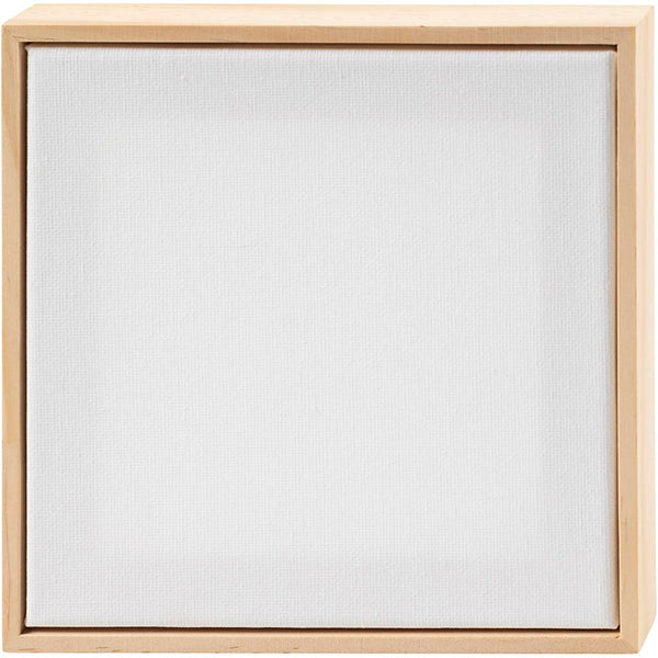 Malerlærred med træramme, str. 15,8x15,8 cm, 280 g, hvid, 1 stk.