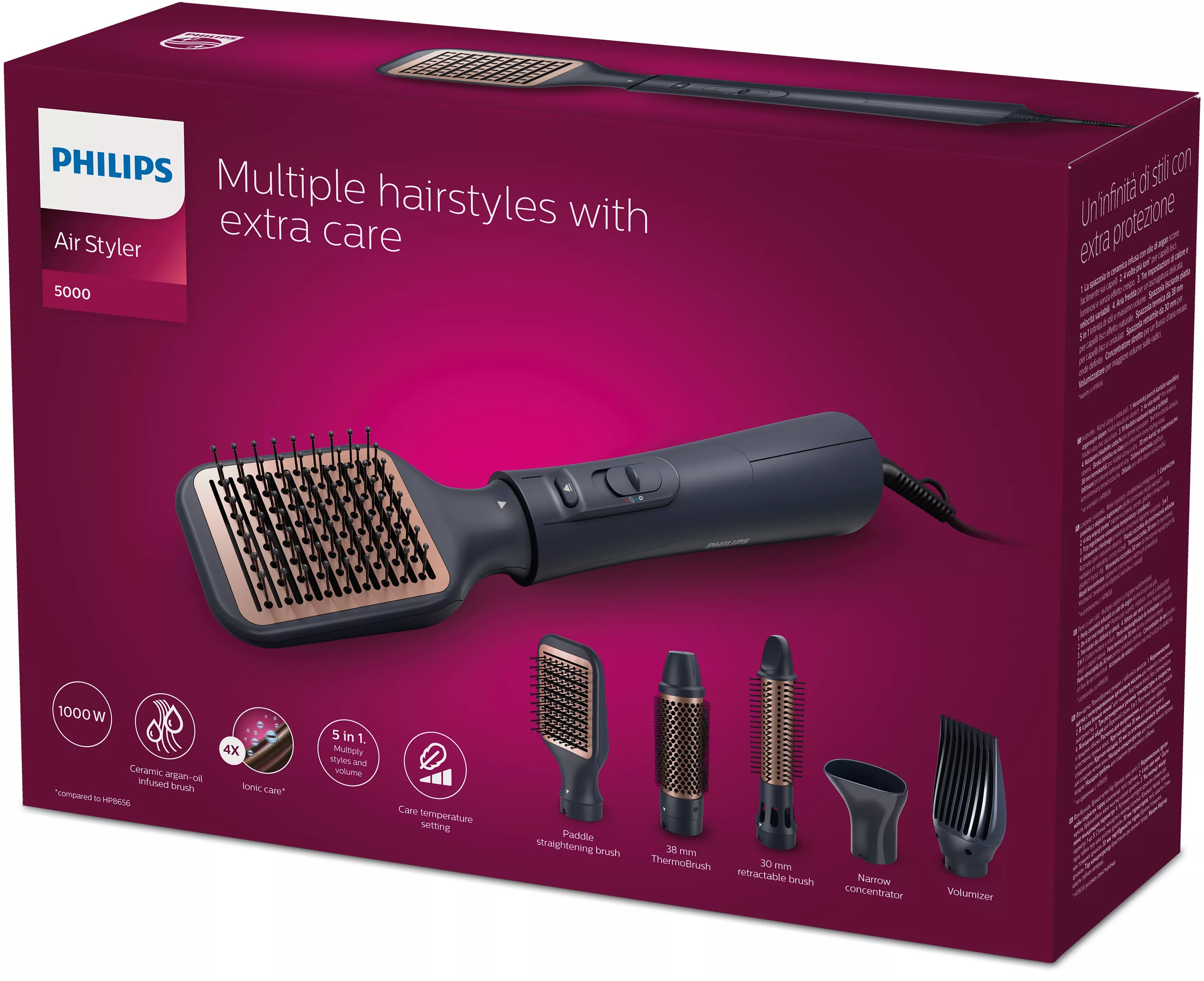 Philips Hårtørrer/hårstyler BHA530 Air Styler