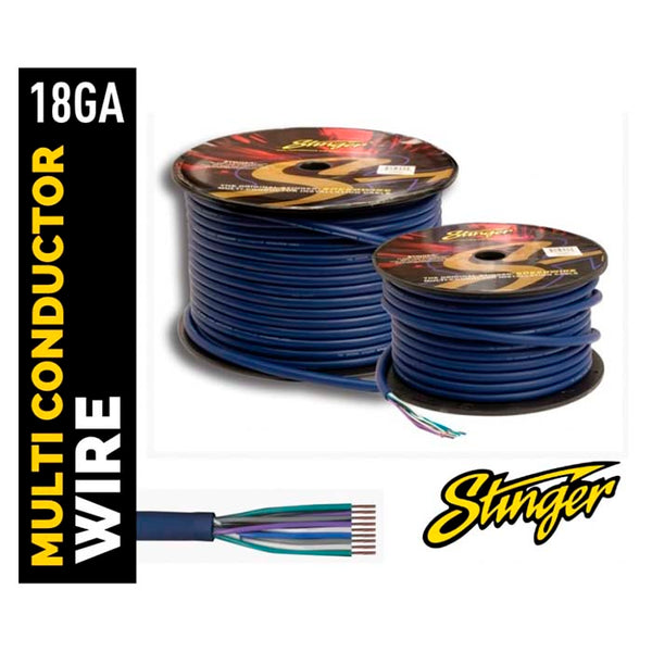Stinger 9-ledet højttalerkabel 6,1m blister