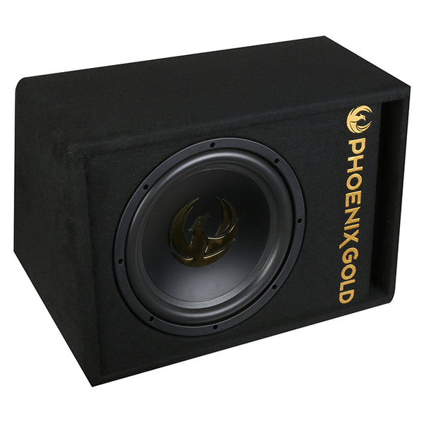 Phoenix Gold 12 subwoofer m kabler og fjernbetjening