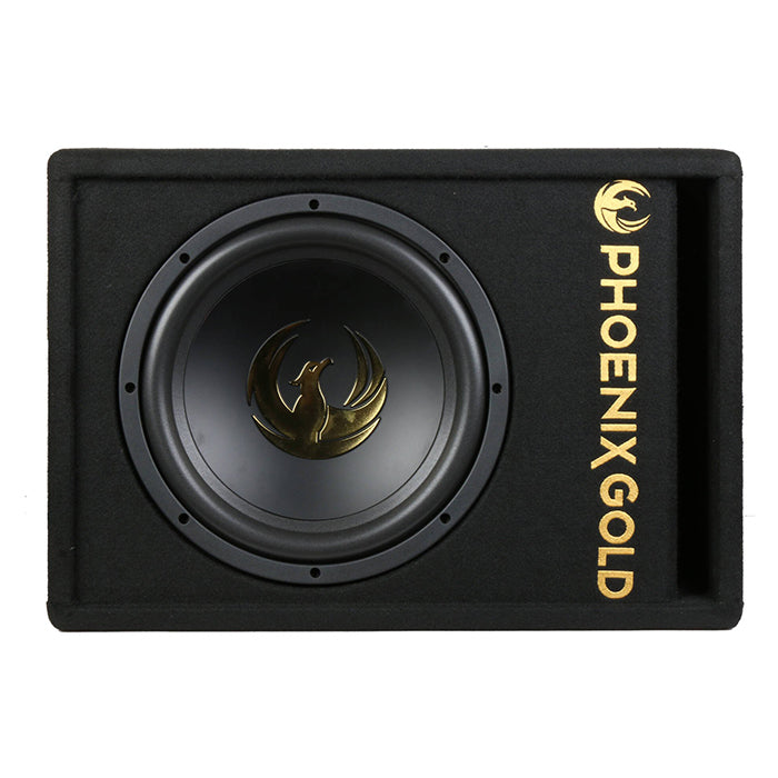 Phoenix Gold 12 subwoofer m kabler og fjernbetjening