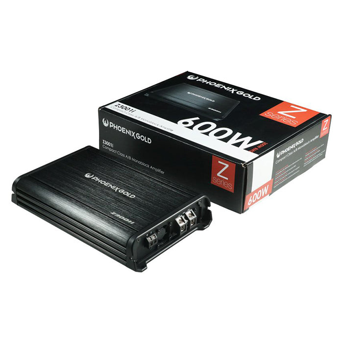 Monoblok subwooferforstærker 1x300W 2Ω Class A/B - Phoenix Gold