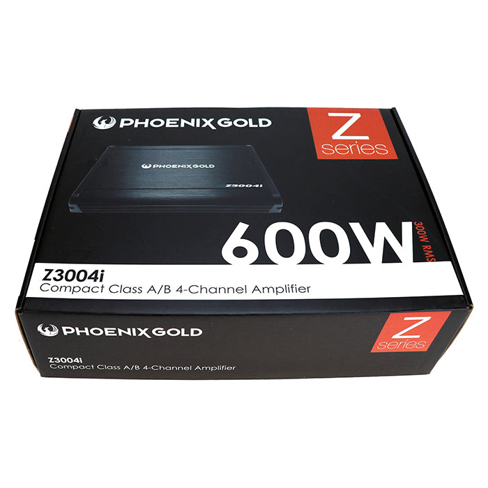 4-kanals bilforstærker 4x60W 4Ω Z3004i med køleventilator - Phoenix Gold