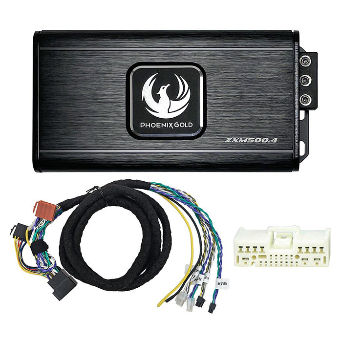 Plug & Play Mazda 4x125W forstærker ZXMPM1 med ISO-harness - Phoenix Gold