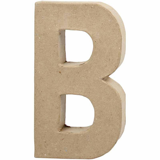 Bogstav, B, H: 20,5 cm, B: 11,5 cm, tykkelse 2,5 cm, 1 stk.