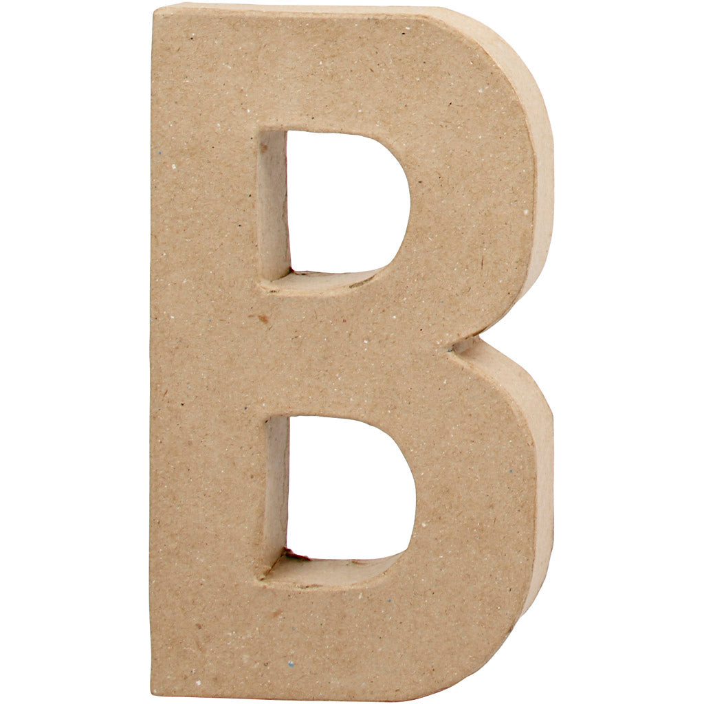 Bogstav, B, H: 20,5 cm, B: 11,5 cm, tykkelse 2,5 cm, 1 stk.
