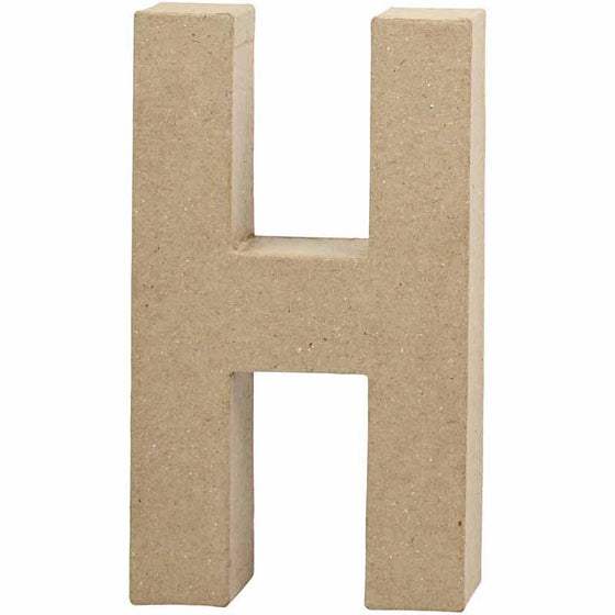 Bogstav, H, H: 20,2 cm, B: 11,2 cm, tykkelse 2,5 cm, 1 stk.