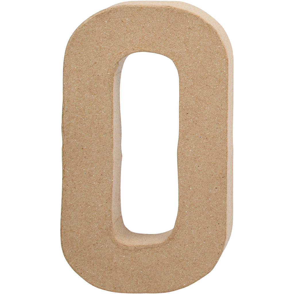 Bogstav, O, H: 20,4 cm, B: 11,5 cm, tykkelse 2,5 cm, 1 stk.