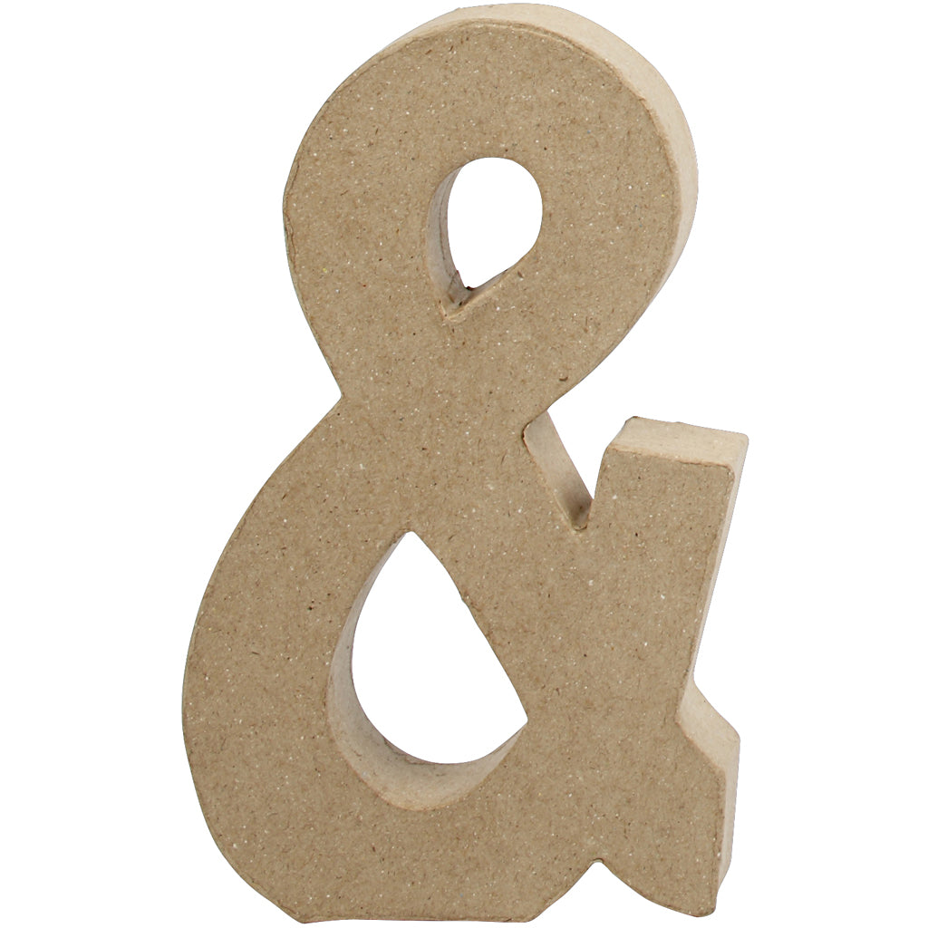 Tegn, &, H: 19,9 cm, B: 11,5 cm, tykkelse 2,5 cm, 1 stk.