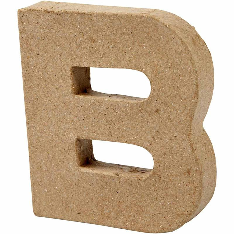Bogstav, B, H: 10 cm, B: 9 cm, tykkelse 1,7 cm, 1 stk.