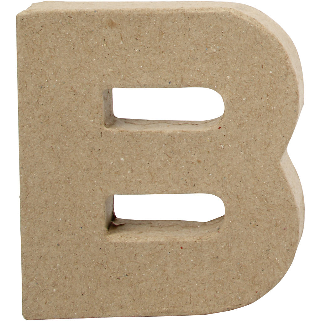 Bogstav, B, H: 10 cm, B: 9 cm, tykkelse 1,7 cm, 1 stk.