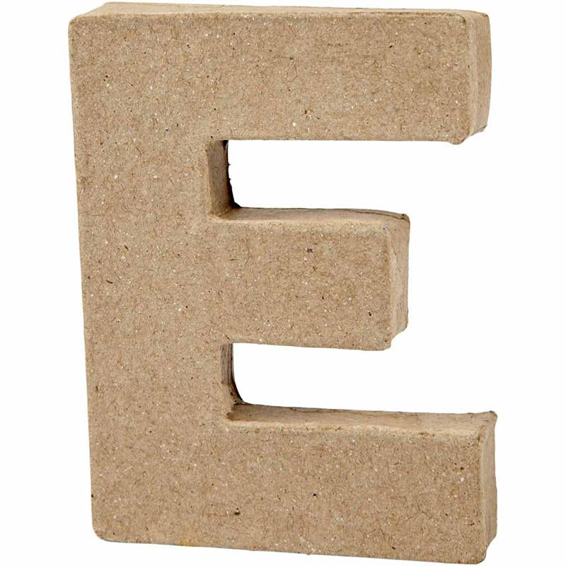Bogstav, E, H: 10 cm, B: 7,5 cm, tykkelse 1,7 cm, 1 stk.