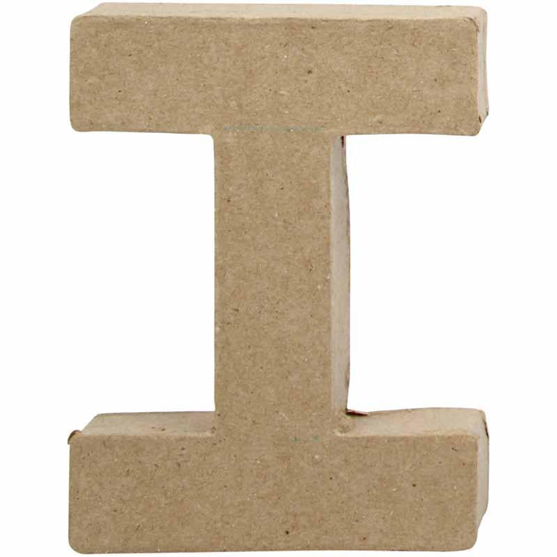 Bogstav, I, H: 10 cm, B: 7,5 cm, tykkelse 1,7 cm, 1 stk.