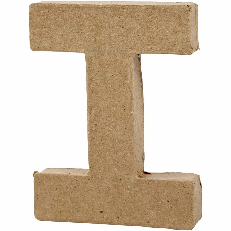 Bogstav, I, H: 10 cm, B: 7,5 cm, tykkelse 1,7 cm, 1 stk.
