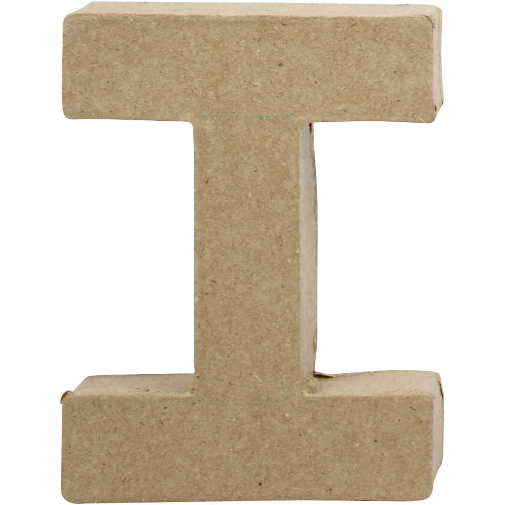 Bogstav, I, H: 10 cm, B: 7,5 cm, tykkelse 1,7 cm, 1 stk.