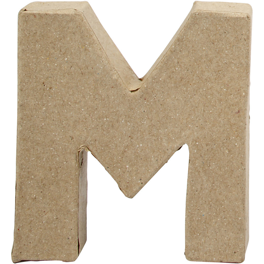 Bogstav, M, H: 10 cm, B: 9 cm, tykkelse 1,7 cm, 1 stk.