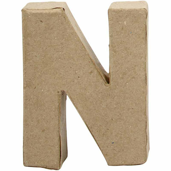 Bogstav, N, H: 10 cm, B: 7,8 cm, tykkelse 2 cm, 1 stk.