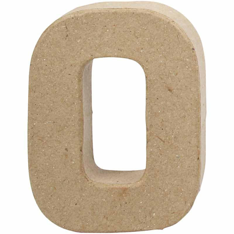 Bogstav, O, H: 10 cm, B: 7,8 cm, tykkelse 1,7 cm, 1 stk.
