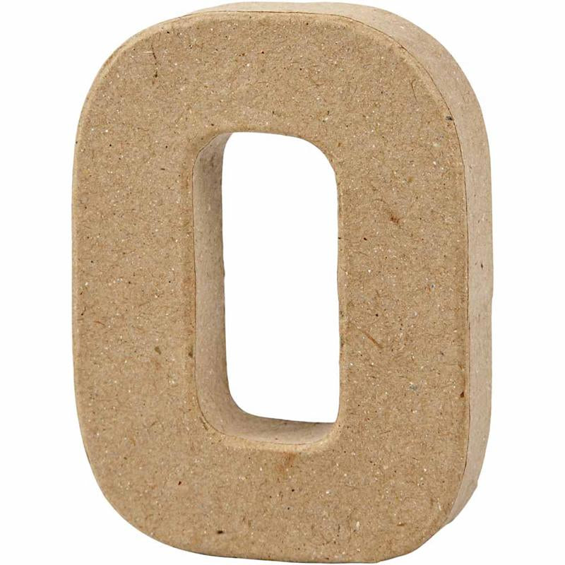 Bogstav, O, H: 10 cm, B: 7,8 cm, tykkelse 1,7 cm, 1 stk.