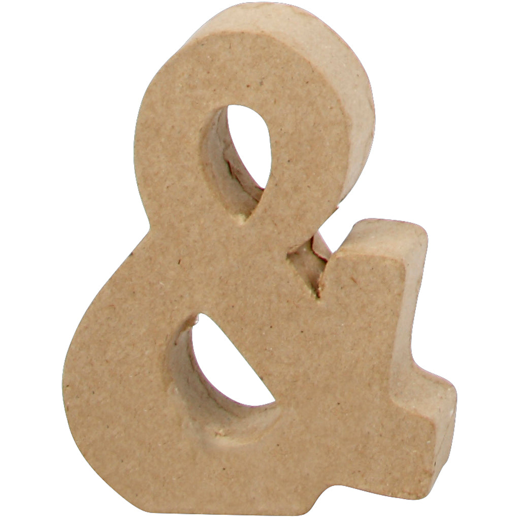 Tegn, &amp;, H: 10 cm, B: 7,5 cm, tykkelse 1,7 cm, 1 stk.
