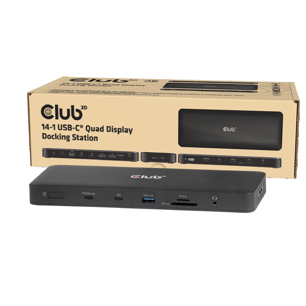 Club 3D 14-1 USB-C Quad Display Docking Station