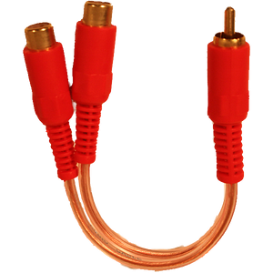Y-kabel, 2 hun til 1 han