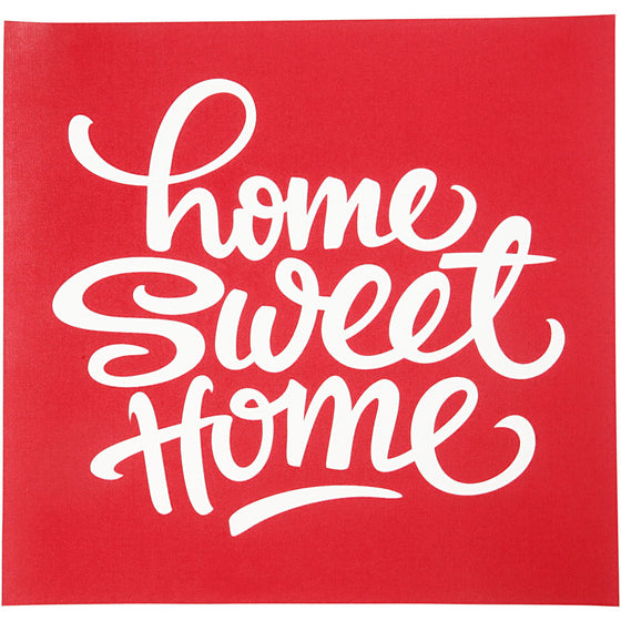 Screen stencil, home sweet home, ark 20x22 cm, 1 ark