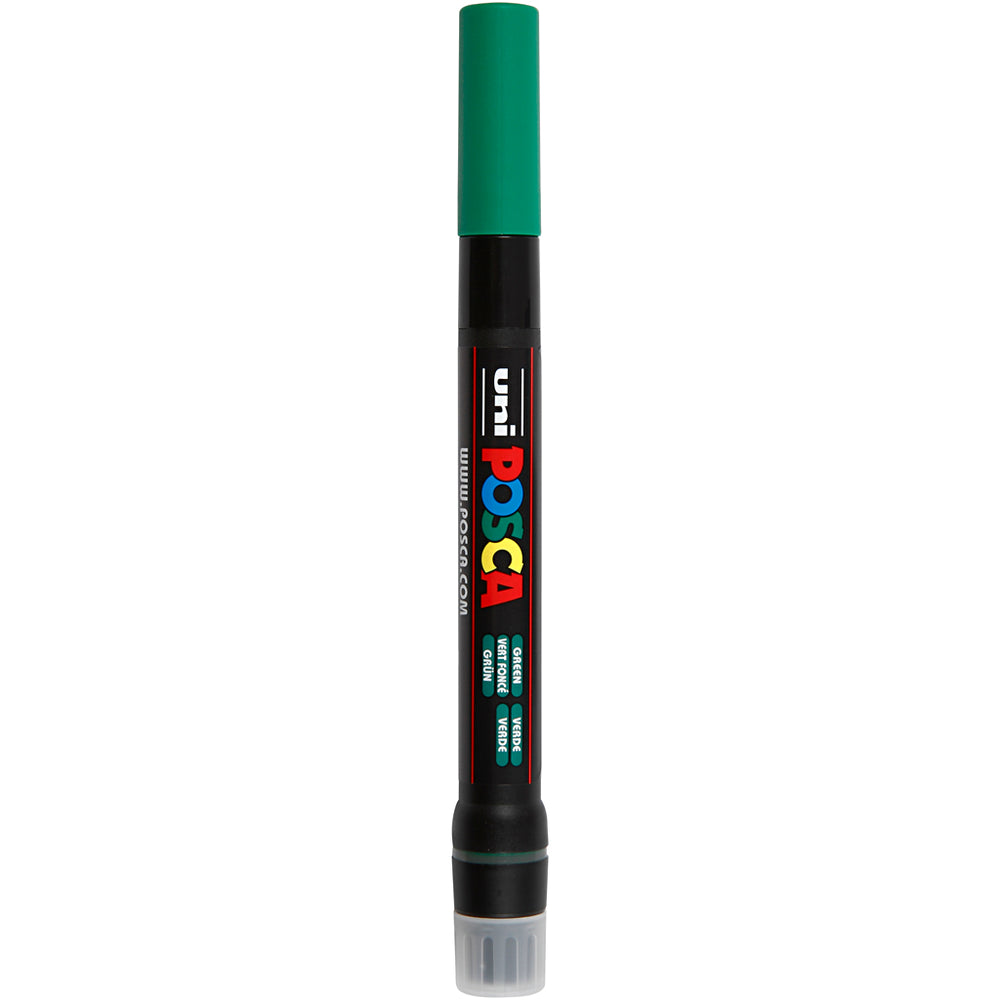 Posca Tusch, PCF350, streg 1-10 mm, grøn, 1 stk.