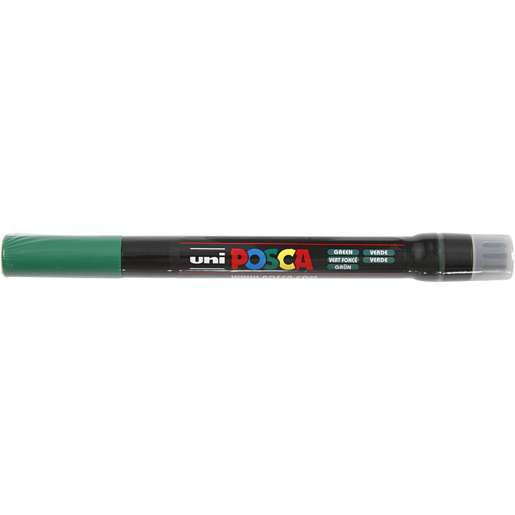 Posca Tusch, PCF350, streg 1-10 mm, grøn, 1 stk.